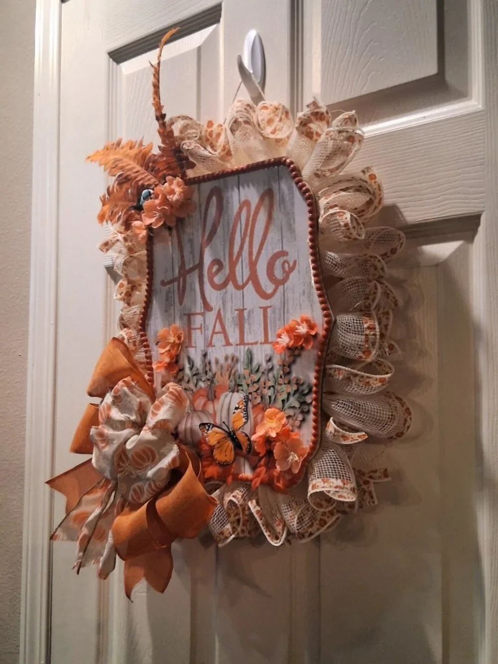Hello Fall Wall/Door Hanging featuring Bold Autumn Colors